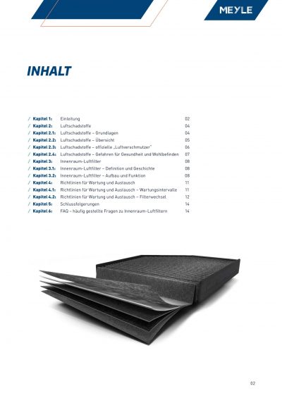 Seite 2 von Whitepaper über Innenraum-Luftfilter für Autos vom OEM Hersteller MEYLE.